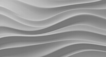 Obraz premium Serene Wave Texture: Abstract grayscale image featuring elegant, flowing waves. Perfect for backgrounds, design elements, and presentations. Evokes calmness and sophistication.