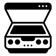 Stylish Kitchen Scanner Icon Design