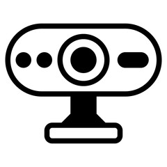 Stylized Camera Icon for Modern Design Aesthetics