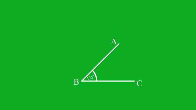 45 degree angle line icon, ninety degree right angle icon. simple angle concept animation.