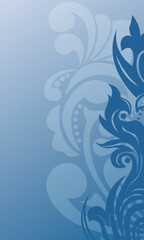 Abstract vintage floral decorative book cover design