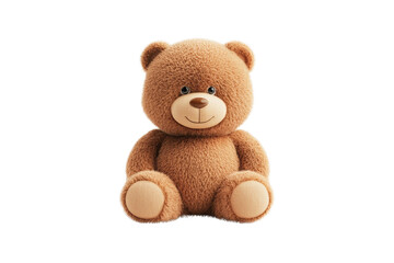 Obraz premium Plush teddy bear icon soft toy digital render cute