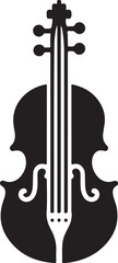 A Detailed Cello Silhouette Vector Illustration for Music Projects