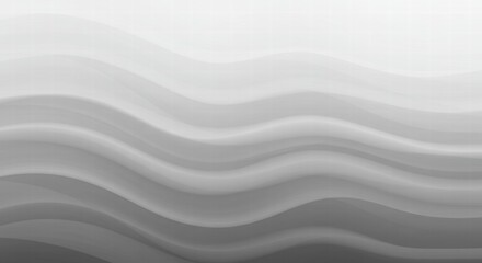Fototapeta premium Abstract Grey Waves: A minimalist backdrop of soft grey waves evokes a sense of calm and tranquility. The subtle gradient adds depth and dimension to the abstract design.