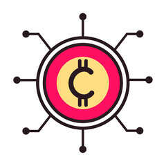 cryptocurrency blockchain icon