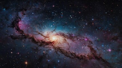 Fototapeta premium cosmos space travel,Endless cosmos filled with vibrant galaxies and scattered starlight