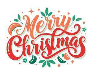 merry christmas lettering