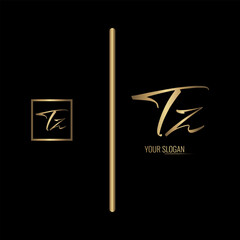 Luxury stylish TZ letter vector logo design. Typography Stylish logo design.