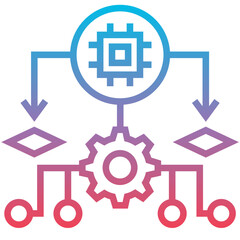 Obraz premium Algorithm Icon