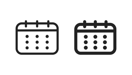 Calendar icon set. Calendar symbol. calendar vector icon. Deadline, calendar notification, reminder organizer.