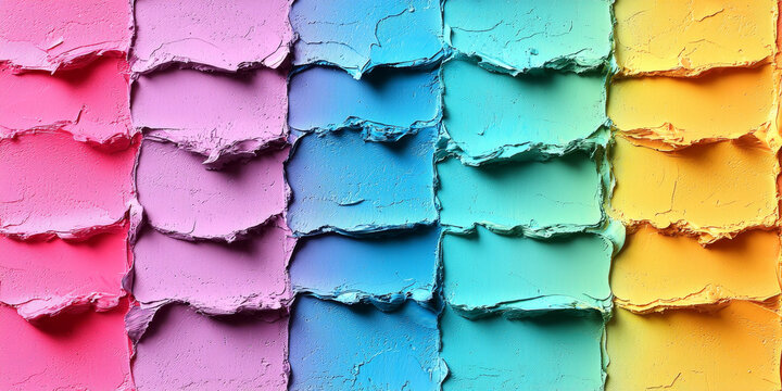 Colorful Layered Paint Texture