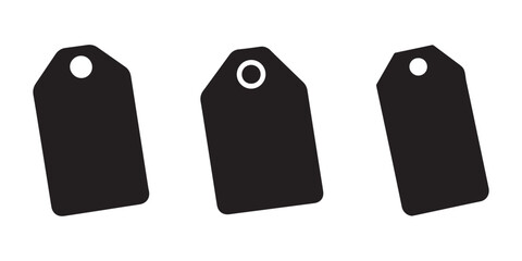 Label Price Tag Icon Set. Price Tag Vector Illustration On White Background