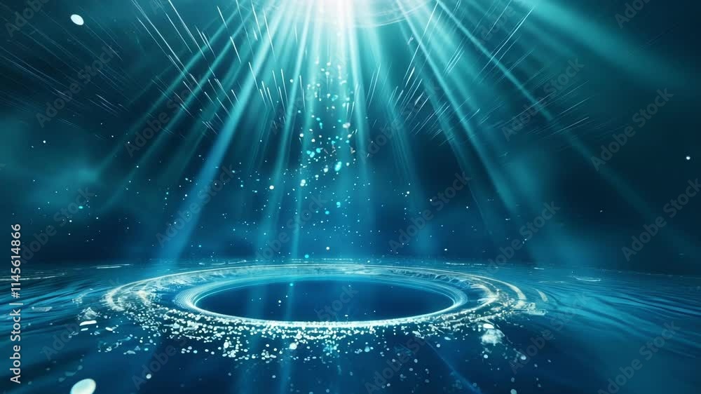 Poster the underwater observatorys sensors constantly scan the vast expanse of the universe searching for t