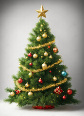 Fototapeta premium christmas tree decoration