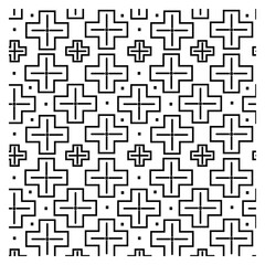 blackwork seamlless pattern line and dote mosaic background