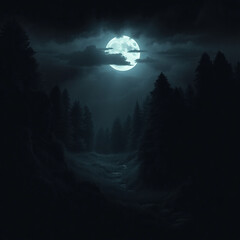 Fototapeta premium Nature and landscape. Vector illustration of trees, forest, mountains, flowers, plants, houses, fields, farms and villages. Picture for background, card or cover