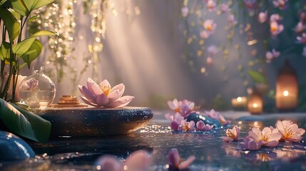 Close-Up Depiction of a Wellness Journey Featuring Skincare