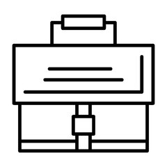 Briefcase Outline Style Icon