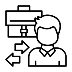 Business to consumer Outline Style Icon