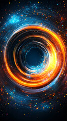 Obraz premium Abstract vector background of interwoven geometric lines and nodes. Symbolizes chaos and order in technology, digital communication, and interconnected networks. Dynamic, futuristic, and complex