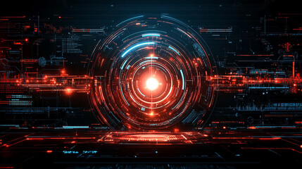 Fototapeta premium Abstract vector background of interwoven geometric lines and nodes. Symbolizes chaos and order in technology, digital communication, and interconnected networks. Dynamic, futuristic, and complex