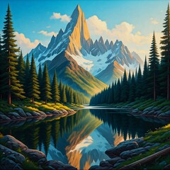 lake in the mountains