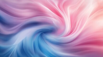 Abstract Swirling Pastel Colors Blue Pink Gradient Design