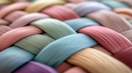 A colorful piece of fabric with a pattern of different colors