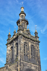 Fototapeta premium The tower of Augustine united church of Edinburgh. Scotland