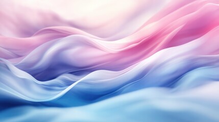 Obraz premium Abstract Pink and Blue Wave Design