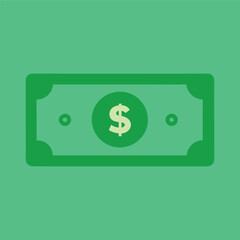 Dollar banknotes isolate on white background