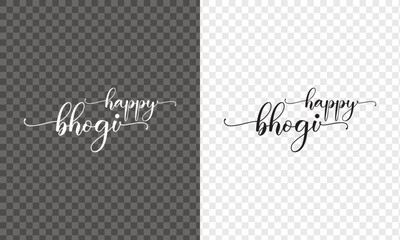 Happy Bhogi Pandigai Poster design. Realistic digital graphic art. South India festival vector illustration.  banner poster design template. EPS 10