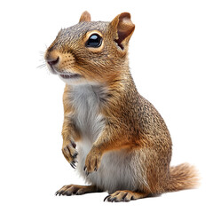 Obraz premium Angled view full body shot of an extremely perfect looking single Agouti animal isolated on a white transparent background
