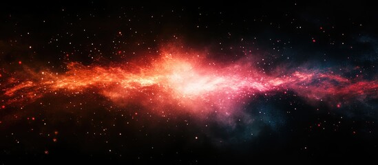 Fototapeta premium Vibrant abstract cosmic explosion with colorful nebula and ample space for text or branding integration