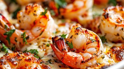 Delicious grilled shrimp dish coastal kitchen food photography culinary delight close-up view