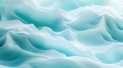 Fototapeta premium Abstract Blue Wavelike Fabric Texture Background