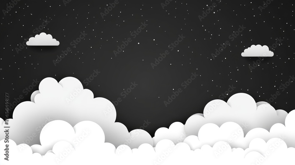 Aufkleber cloudy sky background with space for text ideal for product display or advertising design