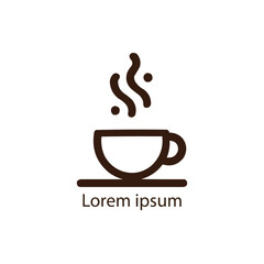 Coffee shop logo template