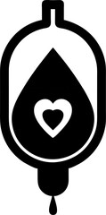heart blood hospital healthy doctor Glyph