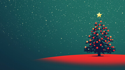 Obraz premium Christmas Tree Wallpaper Background