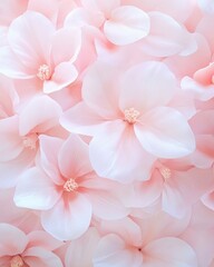A close up of pink flowers with a soft, delicate look