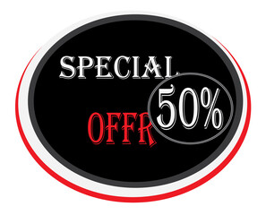sale tag- Black , special offer, round banner, sticker, poster, advertising, PNG