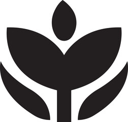 Eco friendly icon in trendy black flat style. Ecologic food stamp sign. Organic natural food vector illustration. Element design for natural concept isolated on transparent background.