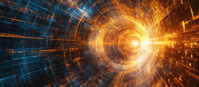 Cosmic exploration through abstract astronomical concepts featuring stars, planets, and futuristic technology in a vibrant universe background