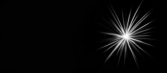 White starburst firework display in the lower right corner set against a contrasting black background creating a dramatic effect