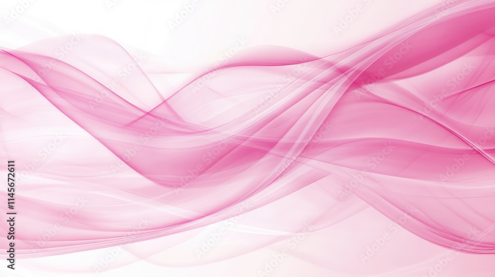 Poster abstract pink wave background with flowing lines and soft gradients for elegant design and artistic 