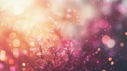 Vintage bokeh background with warm tones for celebration invitations and stylish party decorations featuring a dreamy, defocused aesthetic