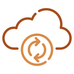 Cloud Synchronization Icon Representation