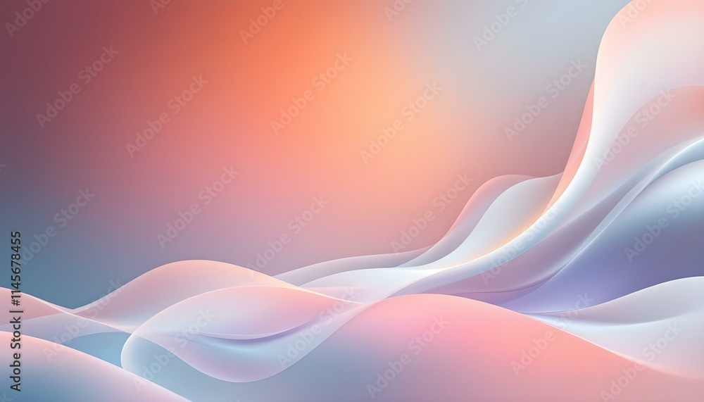 Poster an abstract design featuring flowing orange waves on a dark background, ideal for backgrounds or gra