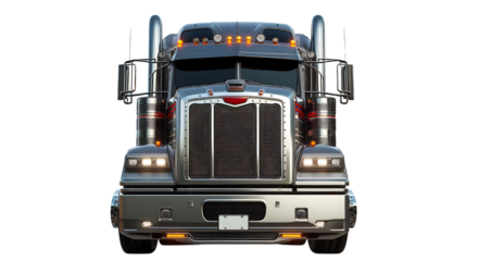 Truck lorry cargo Side view cutout PNG transparent background
